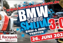 BMW SCENE SHOW 3.0 und DMV BMW Challenge vom 26.06 – 27.06.2021 im Racepark Meppen – save the date!